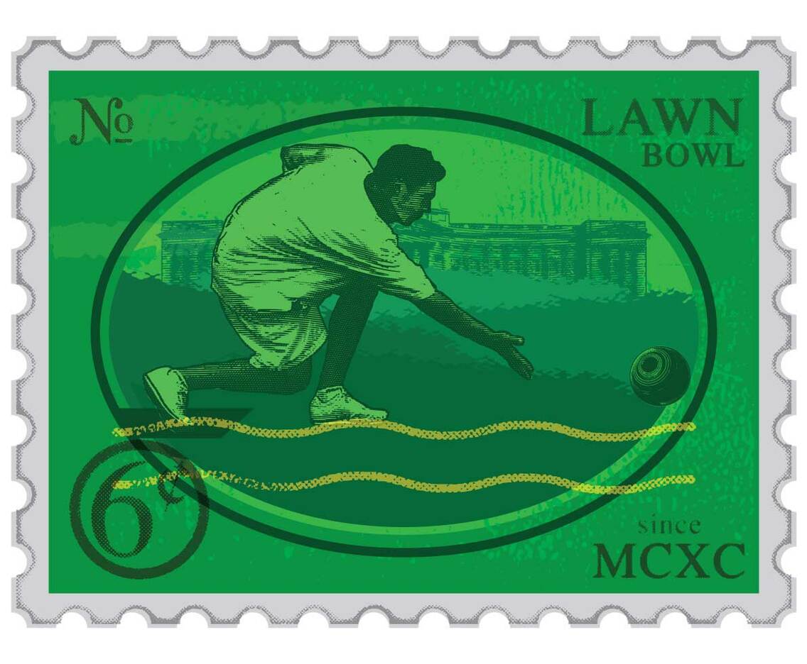 Lawn Bowls Stamp