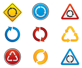 Free Roundabout Symbol Vectors