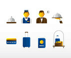 Concierge Icon Set Vector