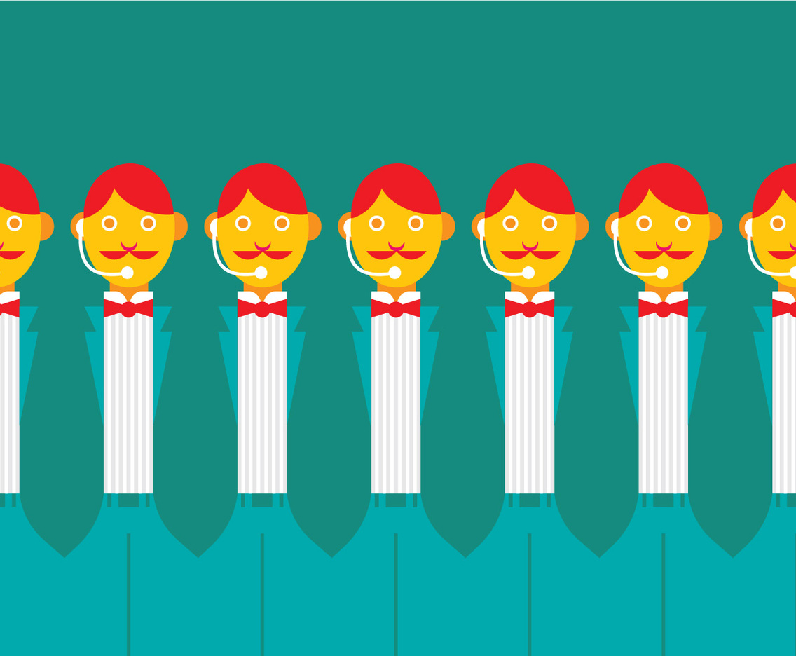 Concierge Colorful Vector