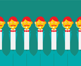 Concierge Colorful Vector