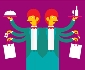 Concierge Colorful Vector