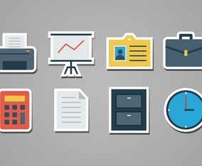 Free Office Sticker Icons