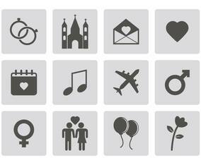 Free Wedding Icons Vector