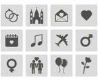 Free Wedding Icons Vector