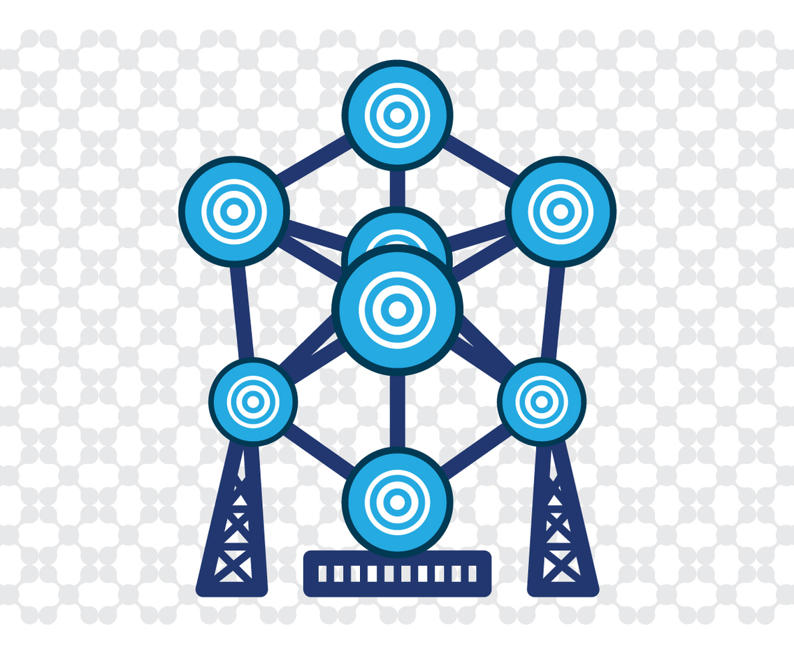 Atomium Vector Art