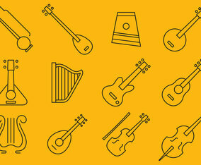 Stringed Instrument Icons