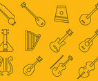 Stringed Instrument Icons