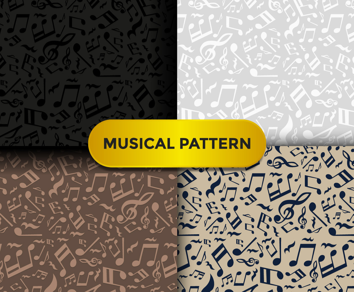 Violin Key Music Pattern