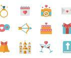 Free Wedding Icons Vector.