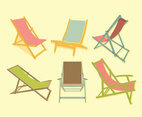 Colorful Deck Chair Vector