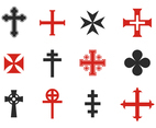 Free Various Cross Symbol Vectors