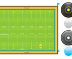 Lawn Bowl Court And Items
