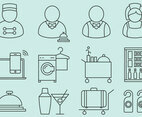Hotel Staff And Service Icons