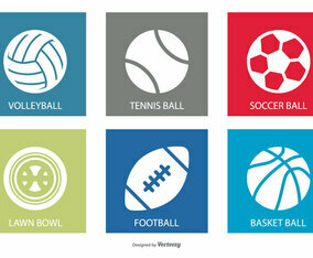 Sports Ball Icon Set