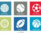 Sports Ball Icon Set
