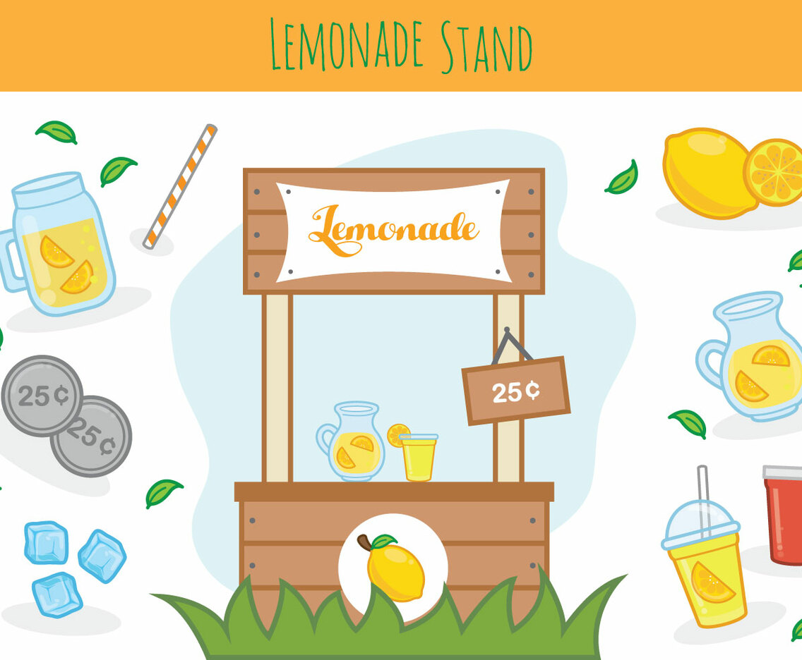 Free Lemonade Stand Vector