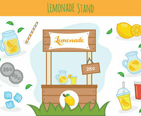 Free Lemonade Stand Vector
