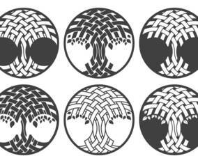 Celtic Tree Logo Set
