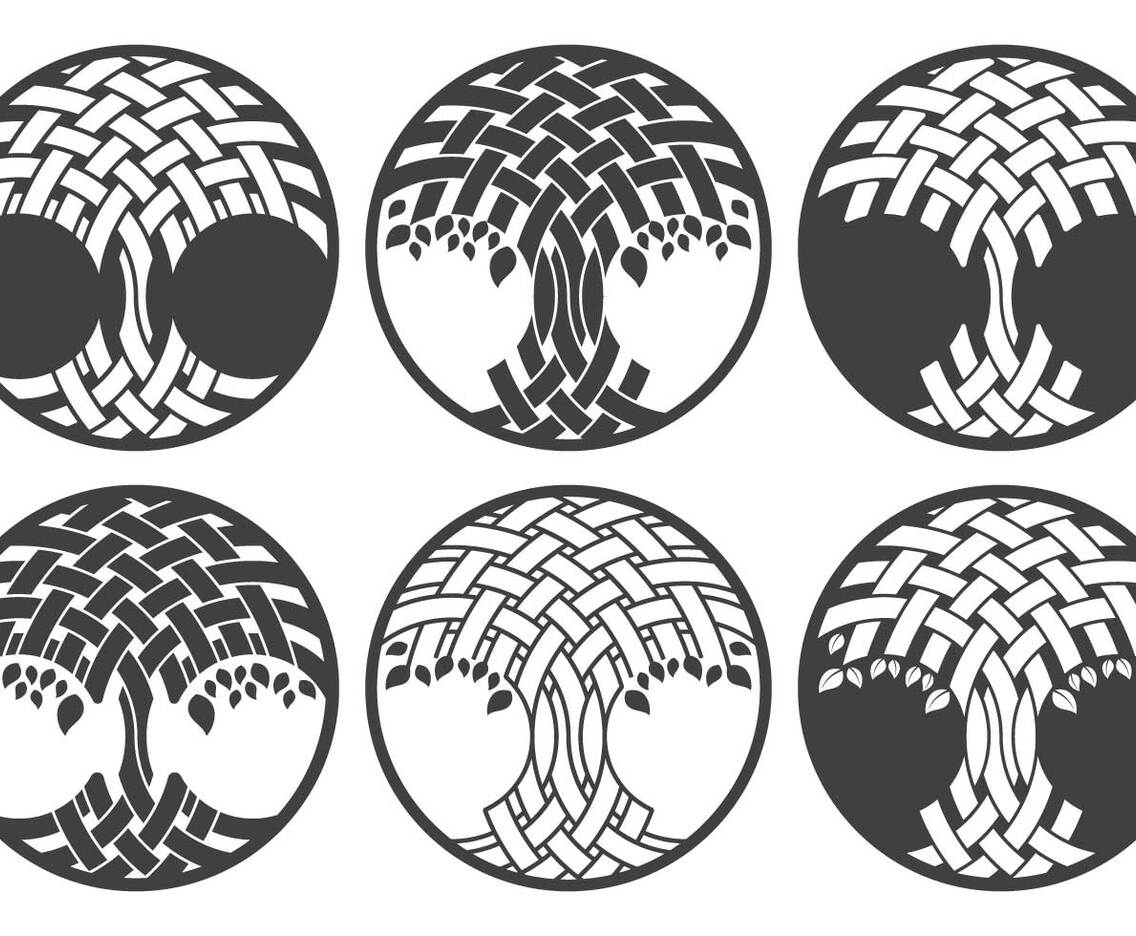 Celtic Tree Logo Set