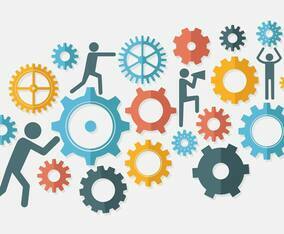 Free Working Together Illustration Vector