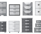 Free File Cabinet Icons Vector