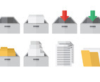 Free File Cabinet Icons Vector