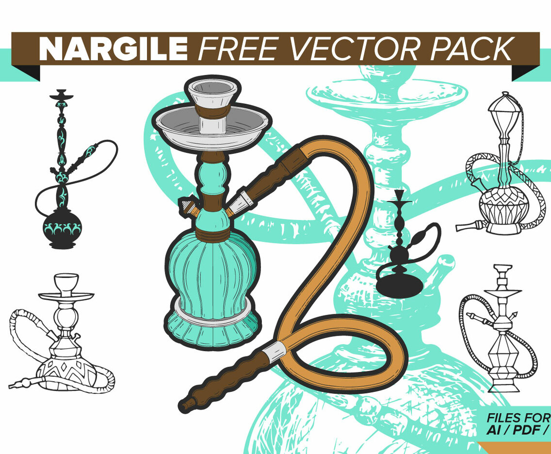 Nargile Free Vector Pack