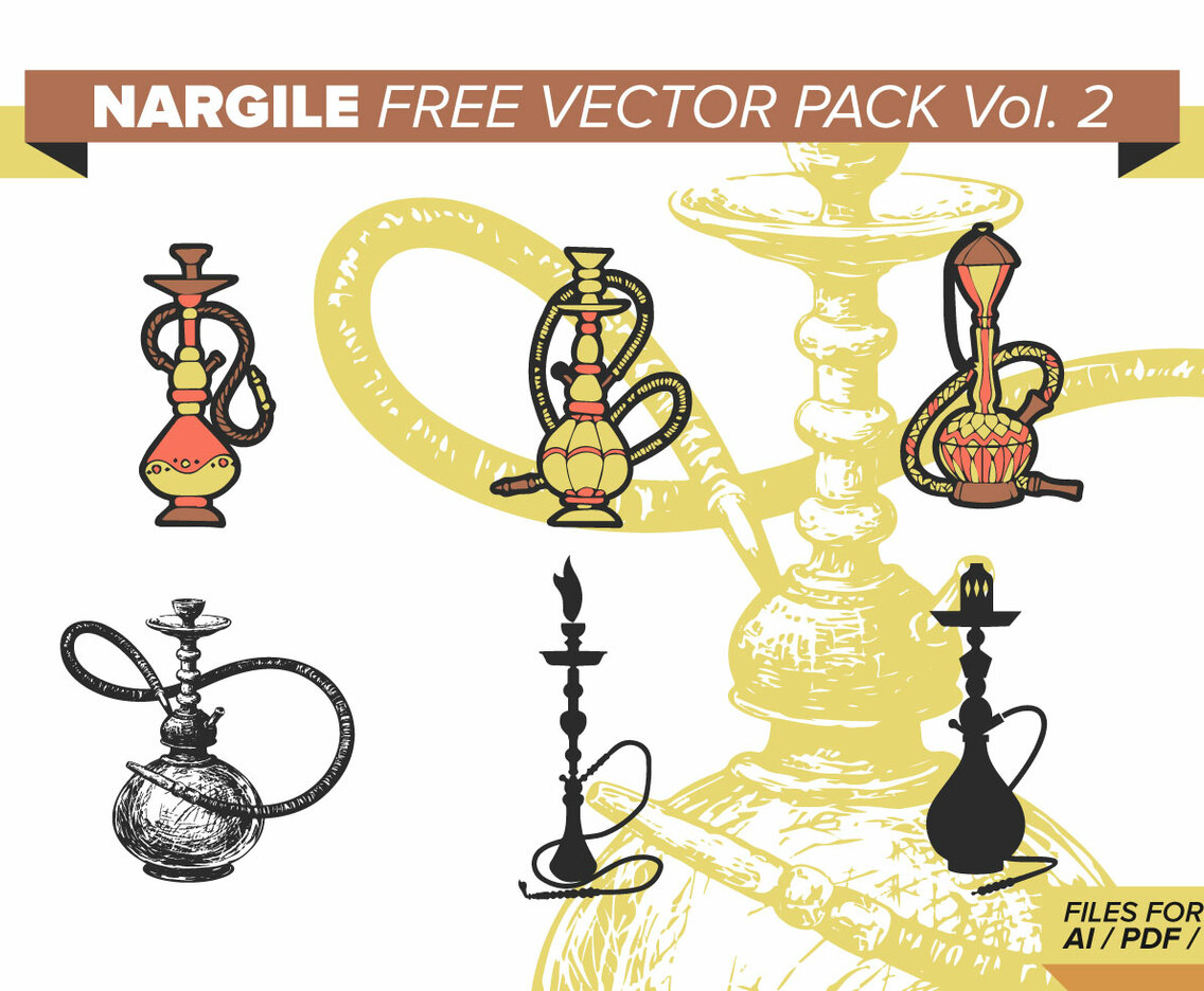 Nargile Free Vector Pack Vol. 2