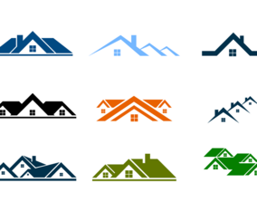 Free Rooftops Logo Vector