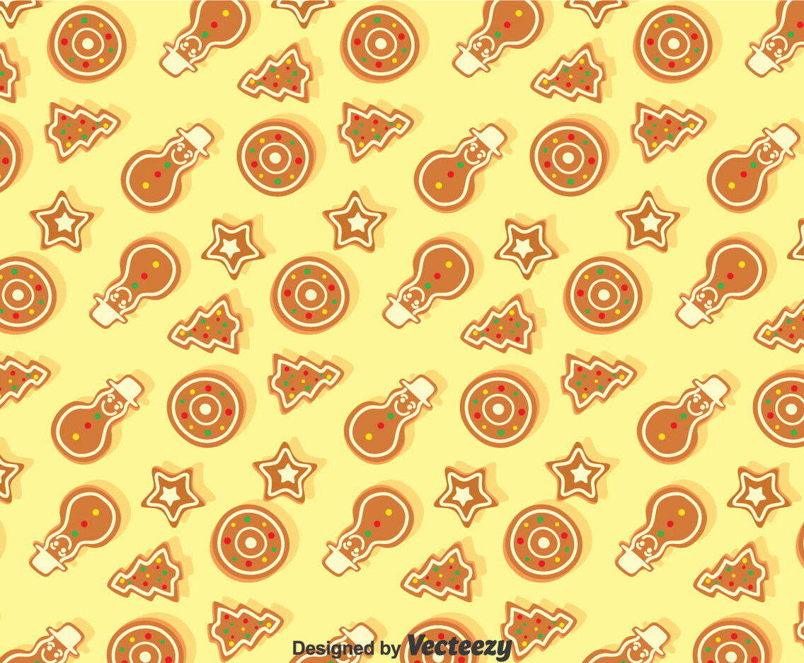 Christmas Ginger Bread Seamless Pattern