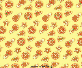 Christmas Ginger Bread Seamless Pattern