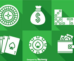 Casino Long Shaow Icons