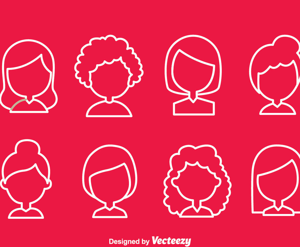 Woman Simple Hair Style Icons