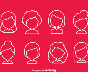 Woman Simple Hair Style Icons