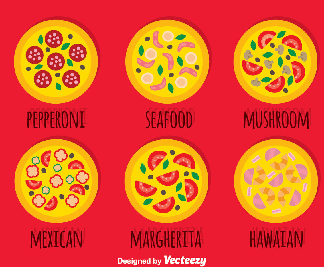 Pizza Collection Vector