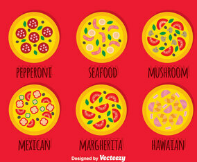 Pizza Collection Vector