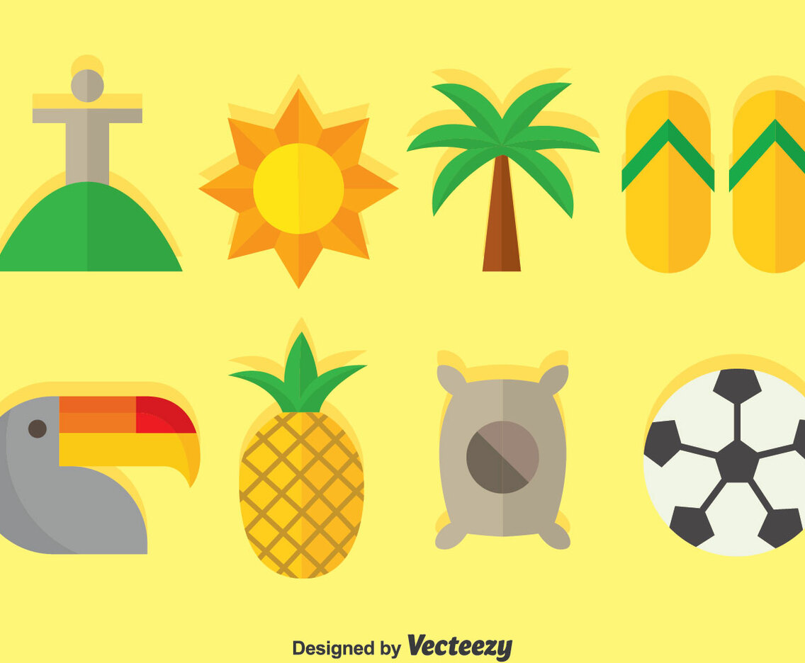 Samba Flat Icons Vector