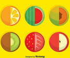 Circle Fruits Vector