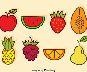 Cartoon Fruits Vector