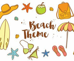 Beach Theme Icon Set