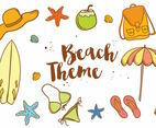 Beach Theme Icon Set