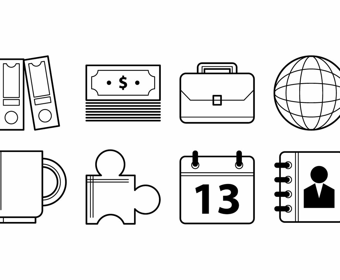 Free Office and Business Icon Vectors