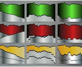 Metal Tear Vector Set