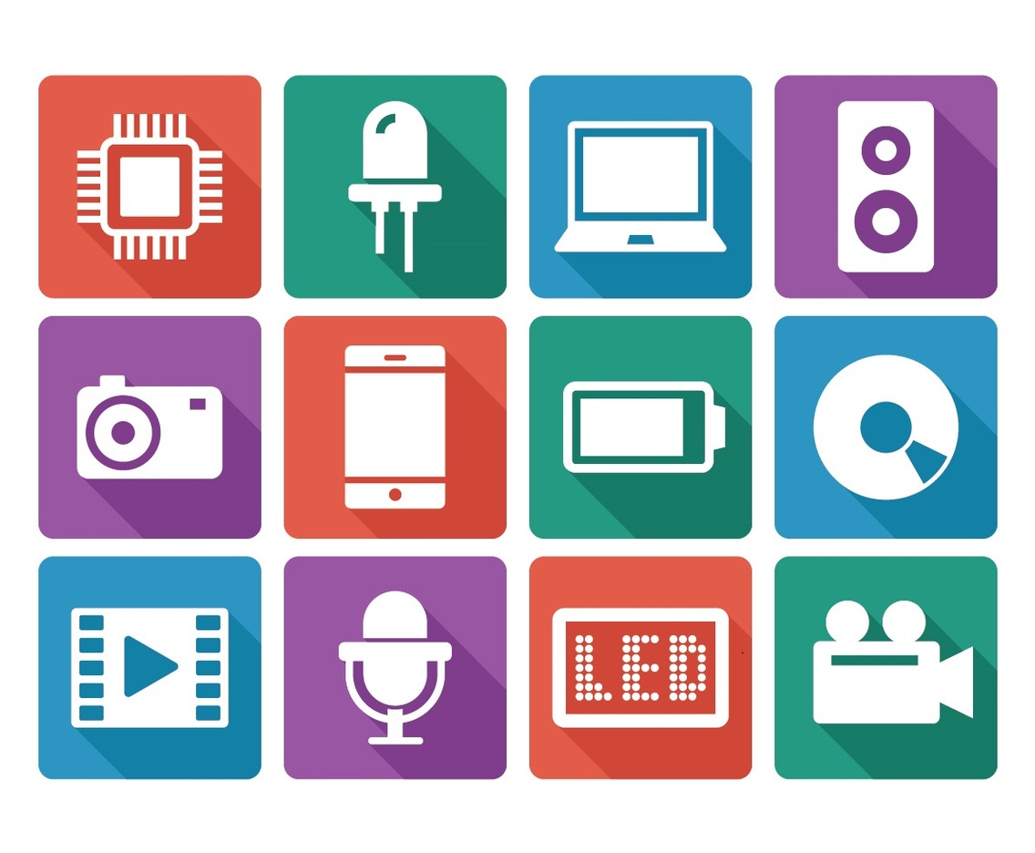 Flat Technology Icon Set
