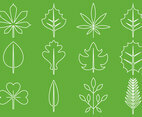 Leaves Line Icons