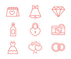 Wedding Line Icon