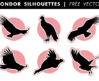 Condor Silhouettes Free Vector