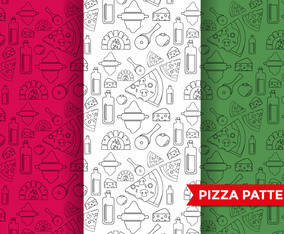 Pizza Pattern Vector