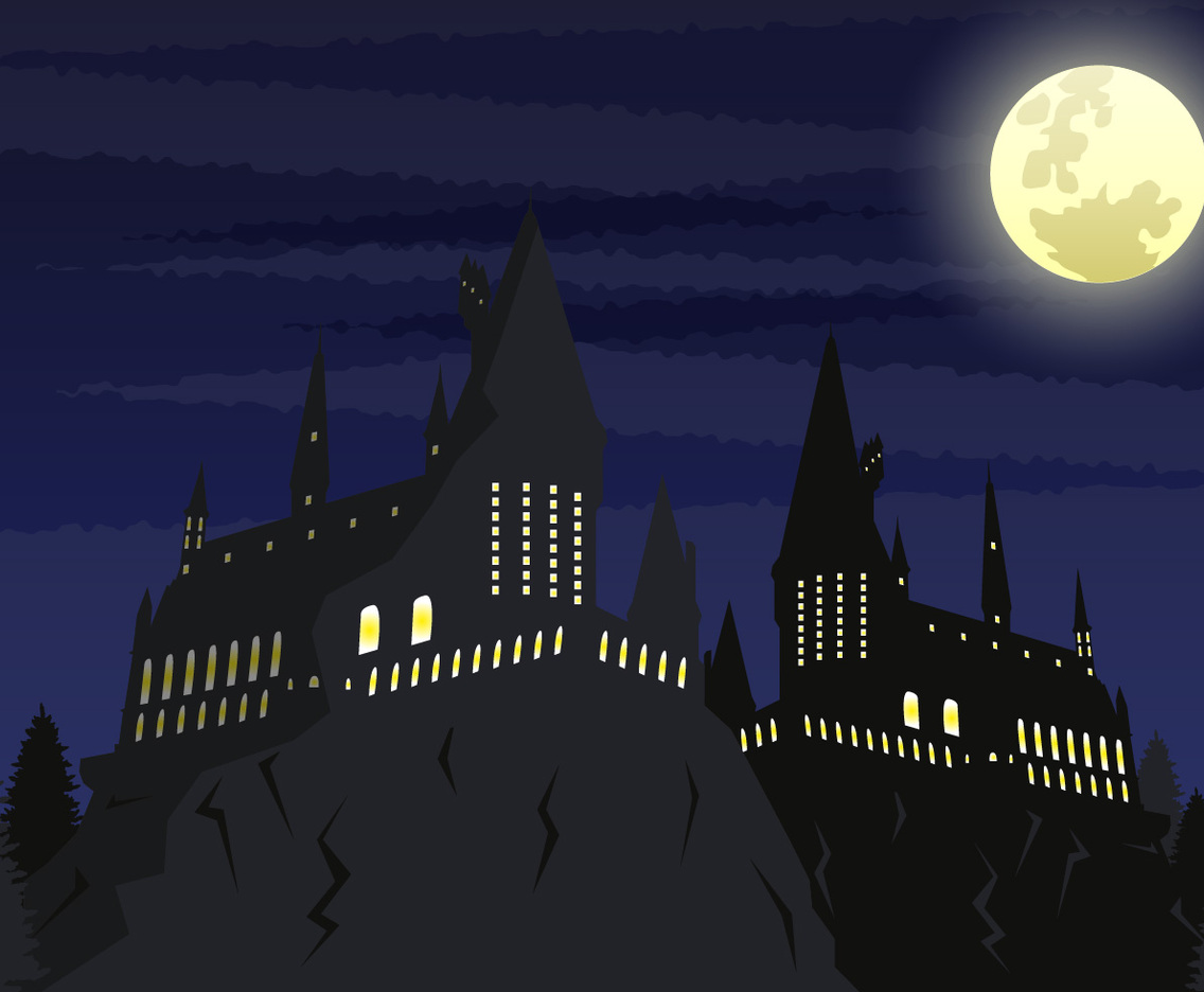 Hogwarts School Vector Ilustration